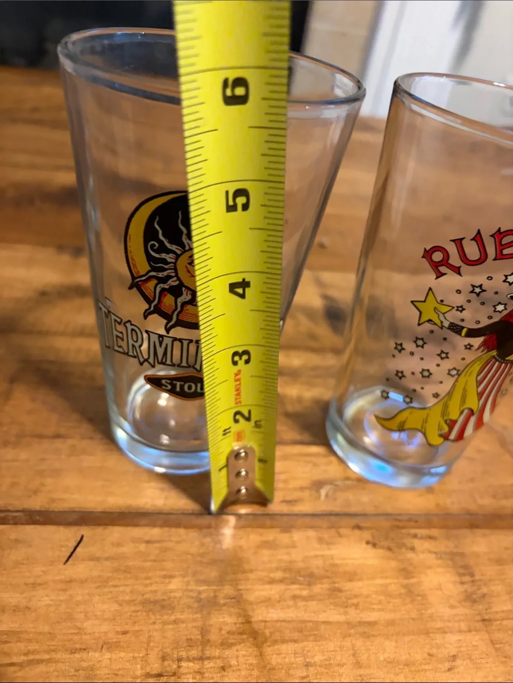 Mc Menamins 2 pint beer glasses